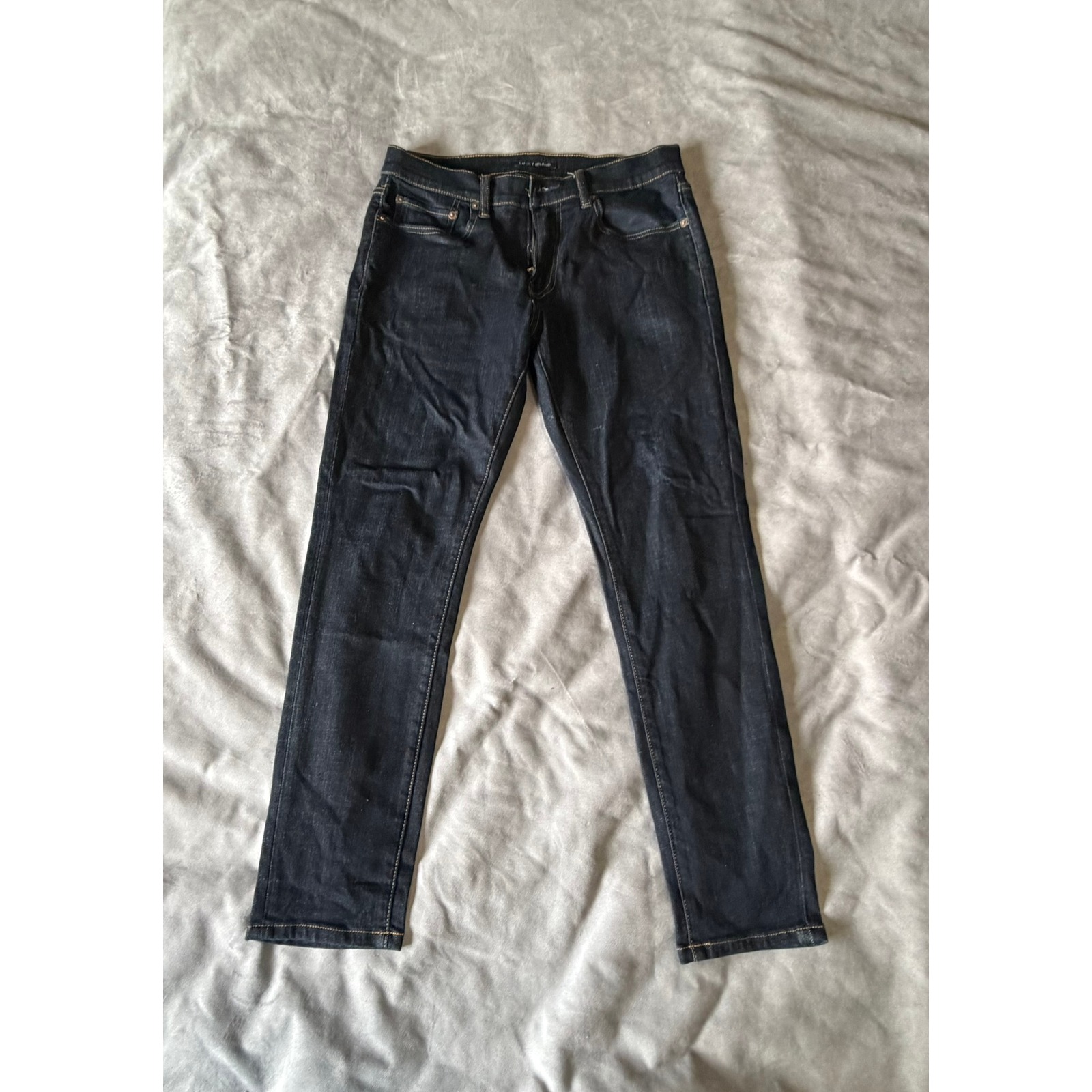 Lucky Brand Mens Dark Wash Denim Jeans Straight Leg W30 L30 Indigo
